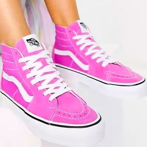 vans size 8 pink